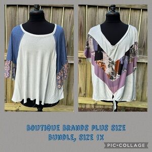 Plus size boutique top bundle, size 1X